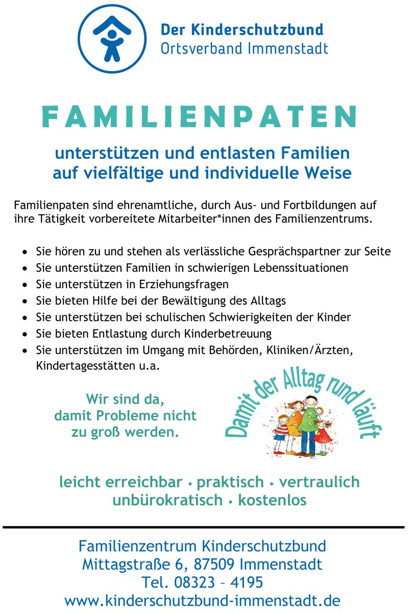Infoblatt Familienpaten